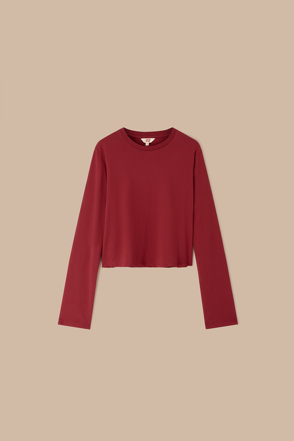 Mio - Long Sleeve T-Shirt Cotton in Red
