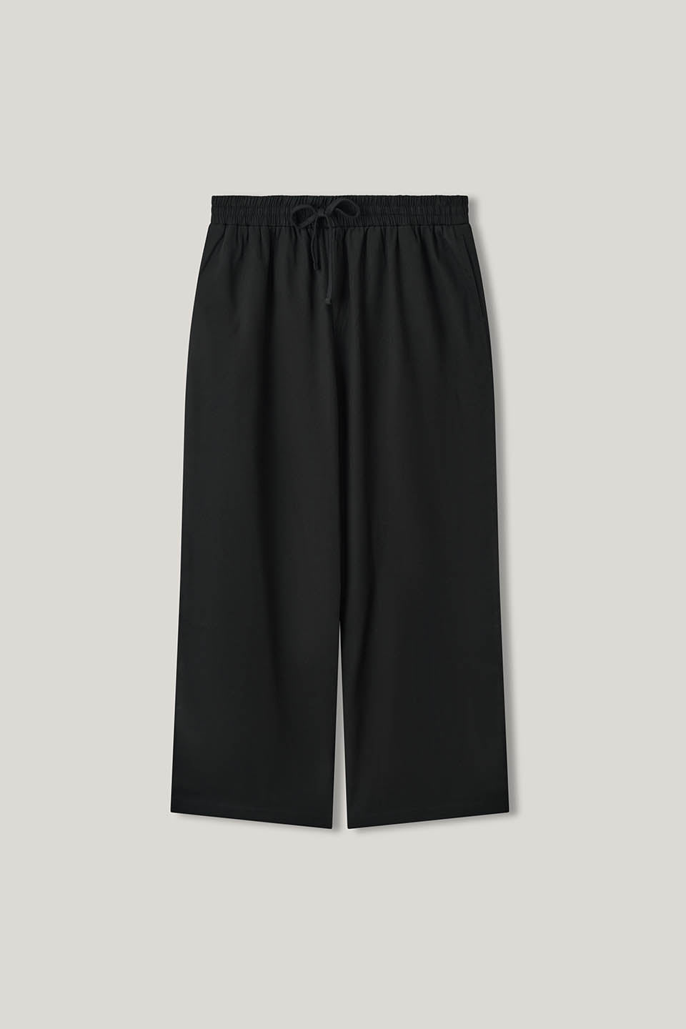 Norris - Wide Leg Trousers Organic Cotton in Black