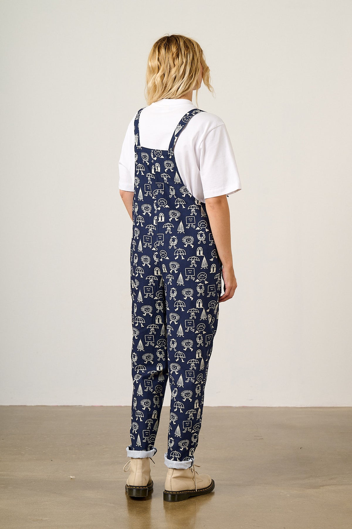 L.E. Original - Organic Cotton Dungarees in Walking in the Rain Studio Arhoj & Yak