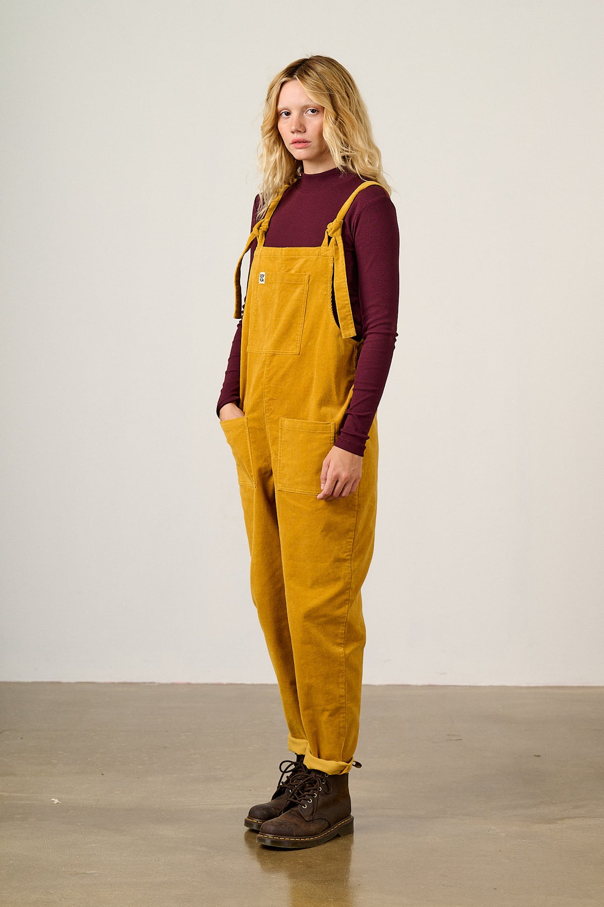 Original - Corduroy Dungarees in Mustard Yellow