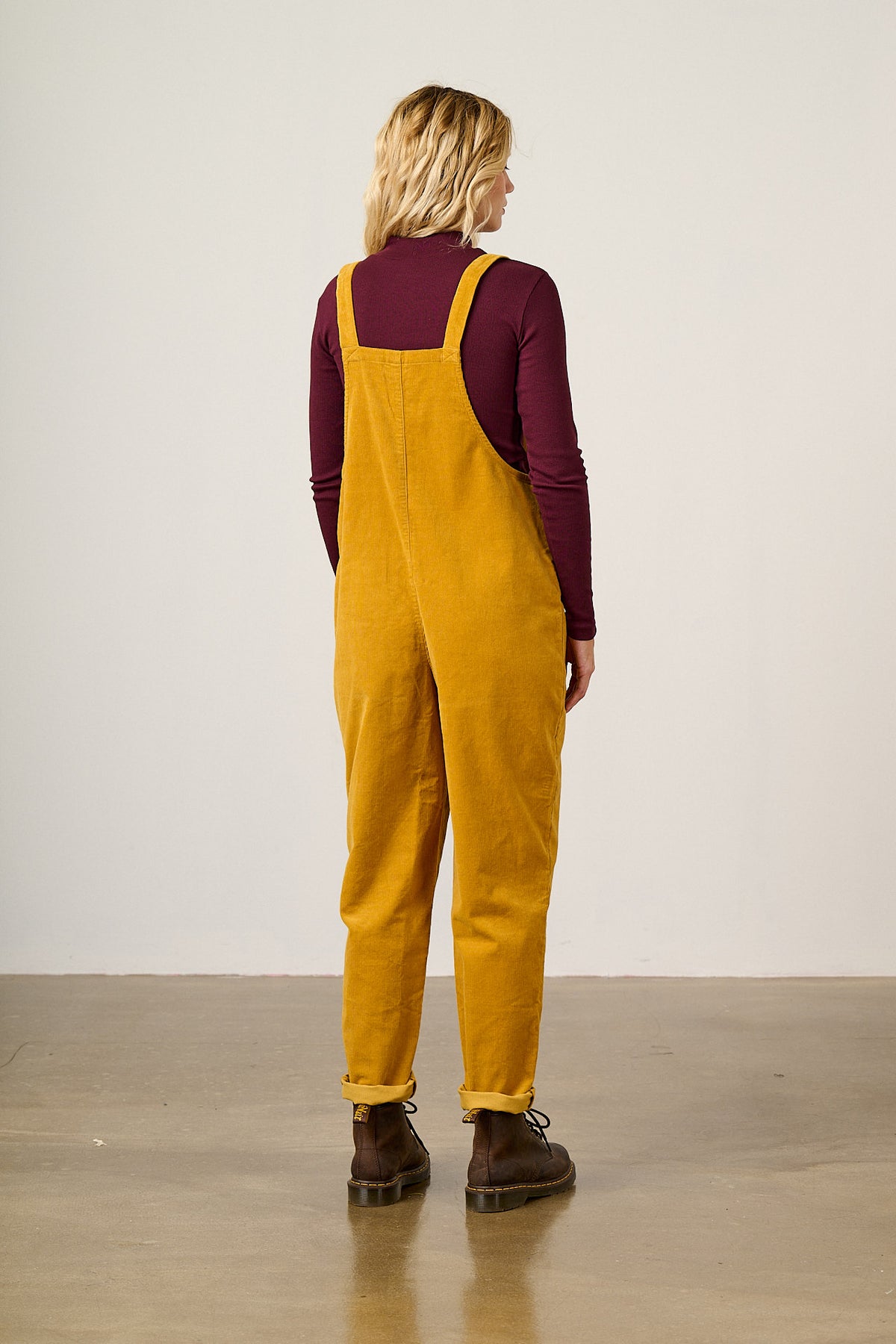 Original - Corduroy Dungarees in Mustard Yellow