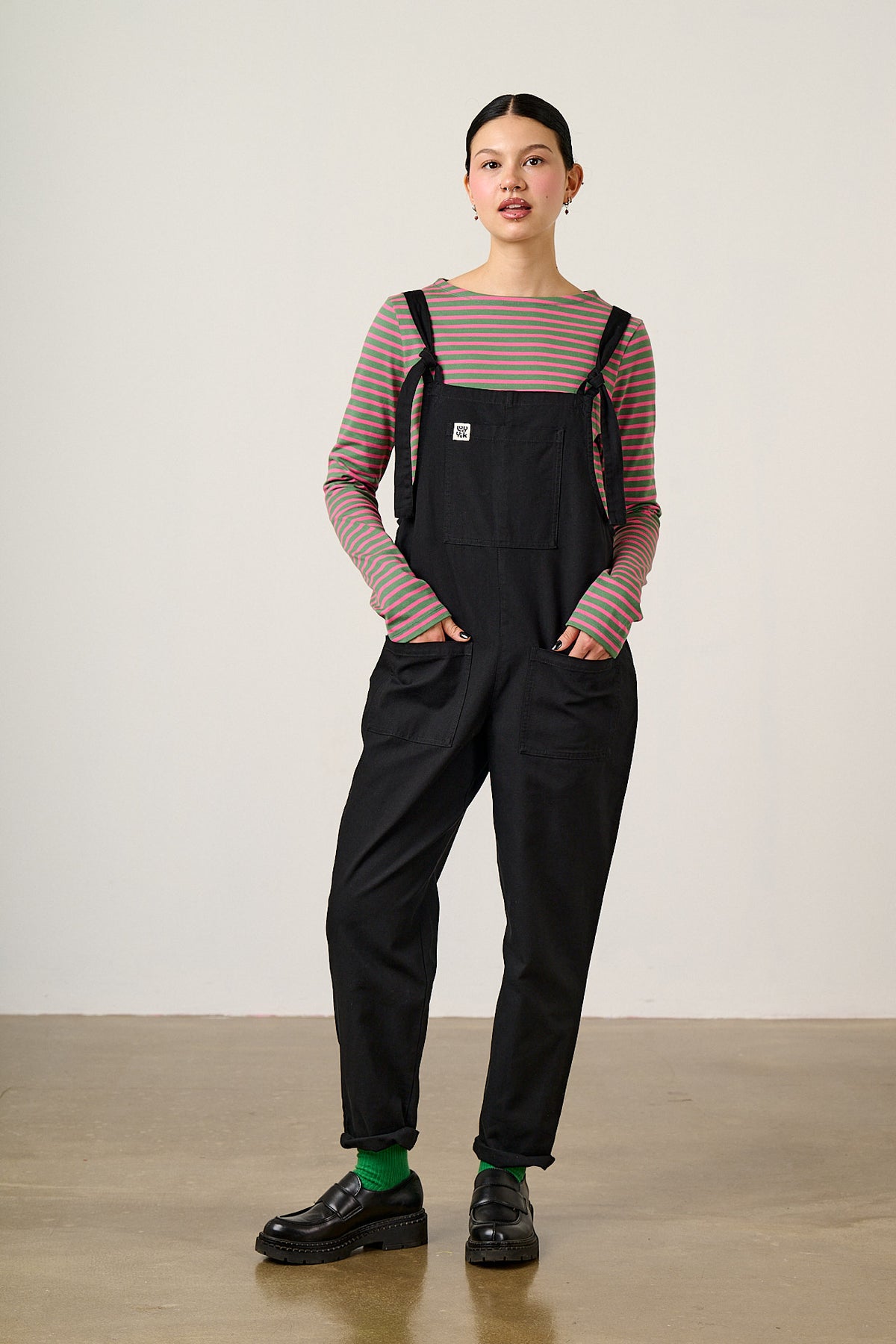 Original - Straight Leg Dungarees Organic Cotton in Black