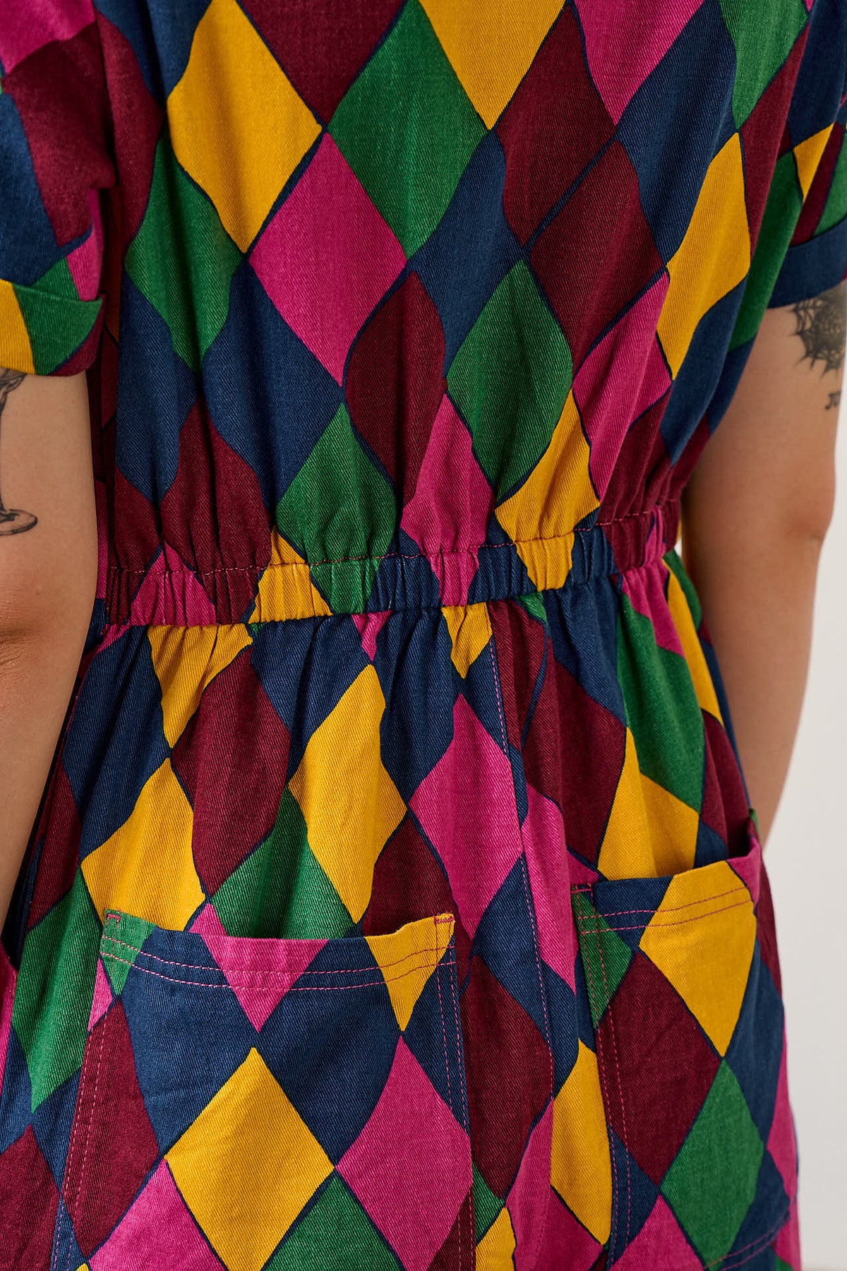 Ragan - Cotton Jumpsuit in Harlequin