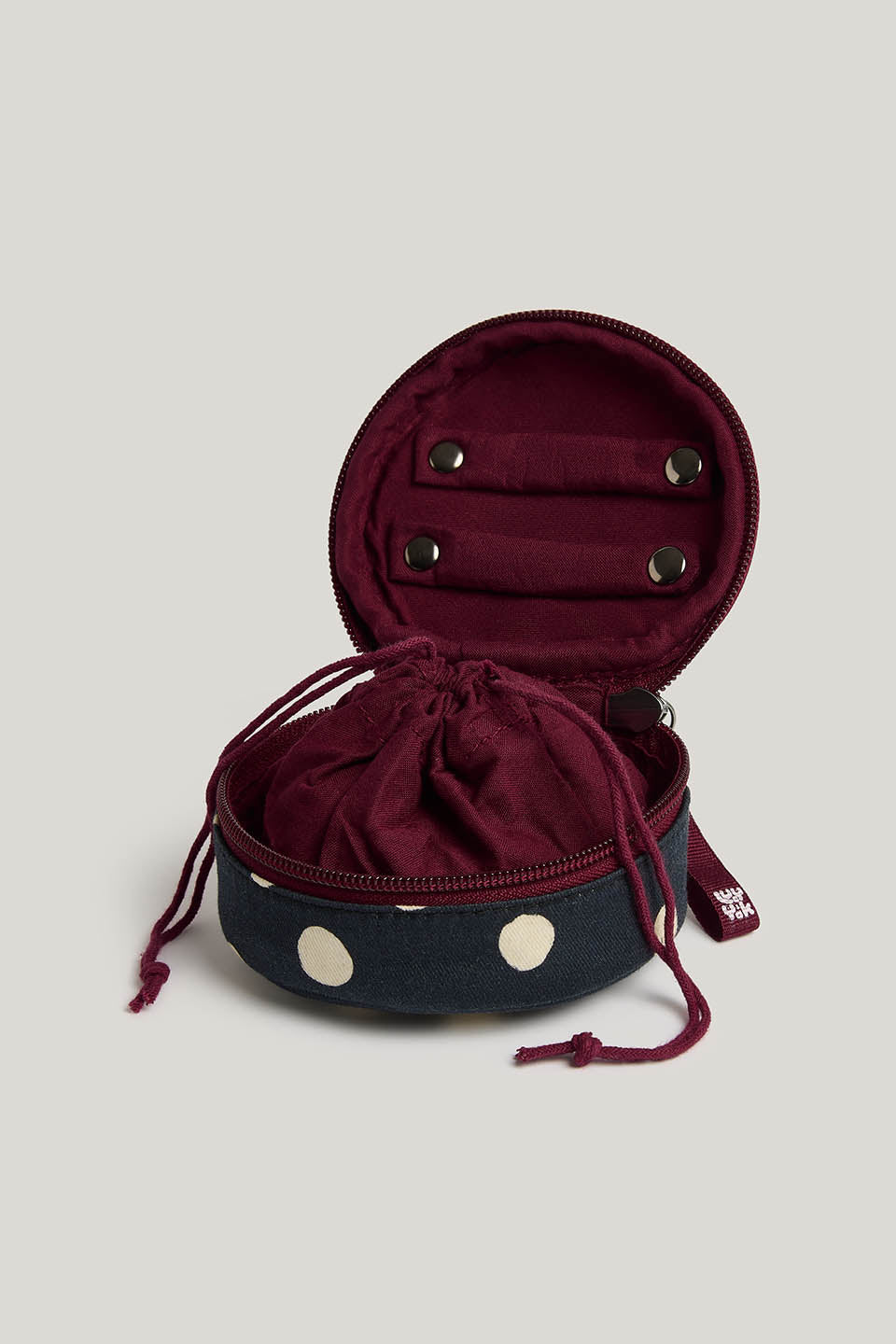 Rouen - Jewellery Case Organic Cotton in Polka Dot