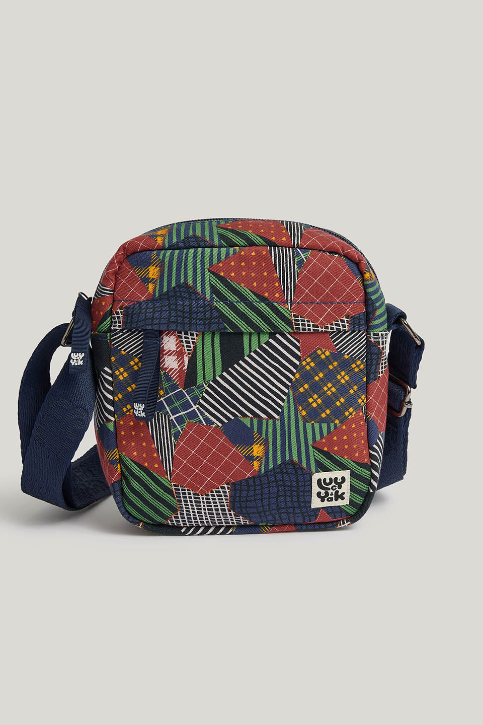Roxton - Crossbody Bag Organic Cotton in Star Patchwork Print