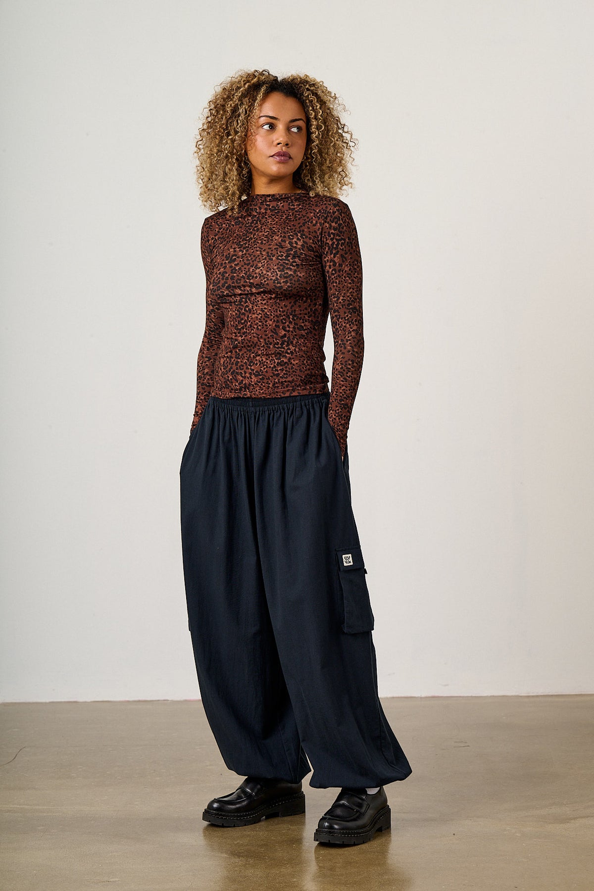 Rumi - Wide Leg Trousers Organic Cotton in Black