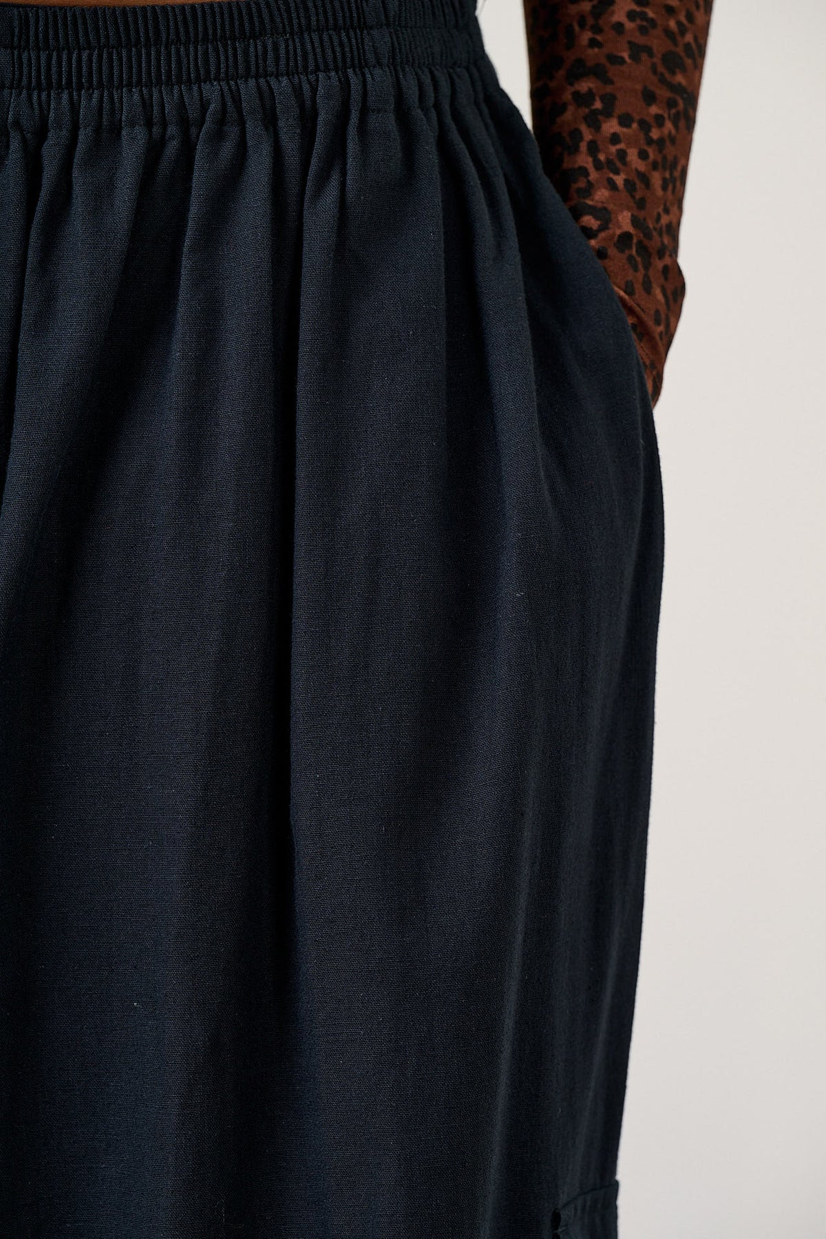 Rumi - Wide Leg Trousers Organic Cotton in Black