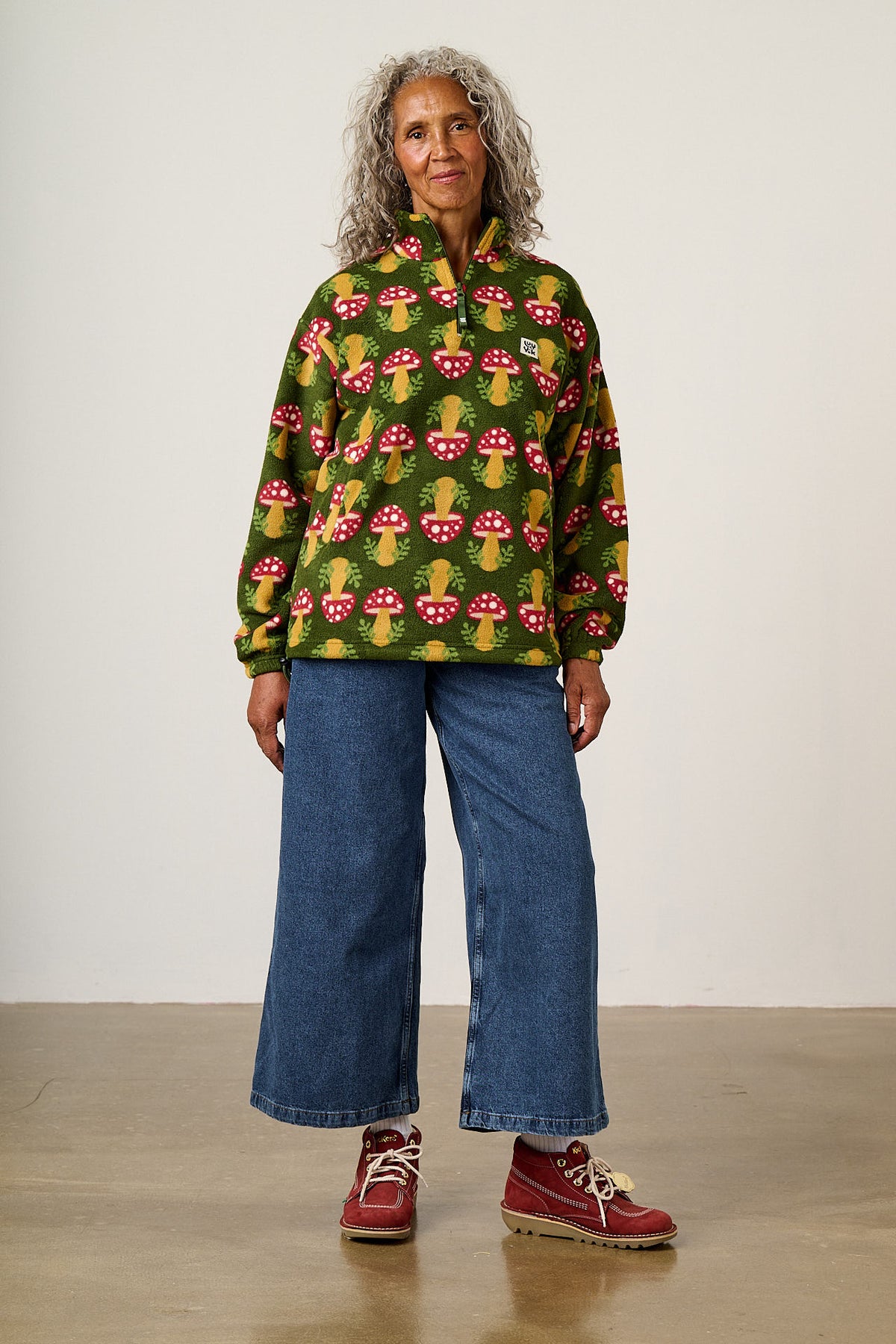 Stevie - Recycled Polyester Fleece in Mushroom