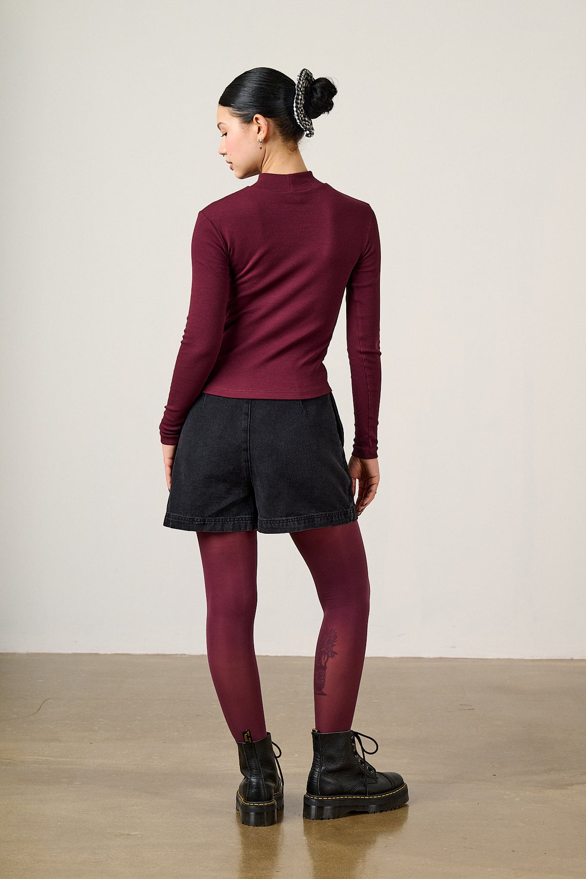 Veeda - Skort Organic Cotton Denim in Black Wash