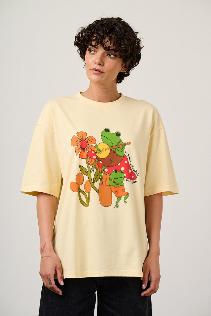 Benny - Oversized T-Shirt Organic Cotton in Kimmy Gowland & Yak