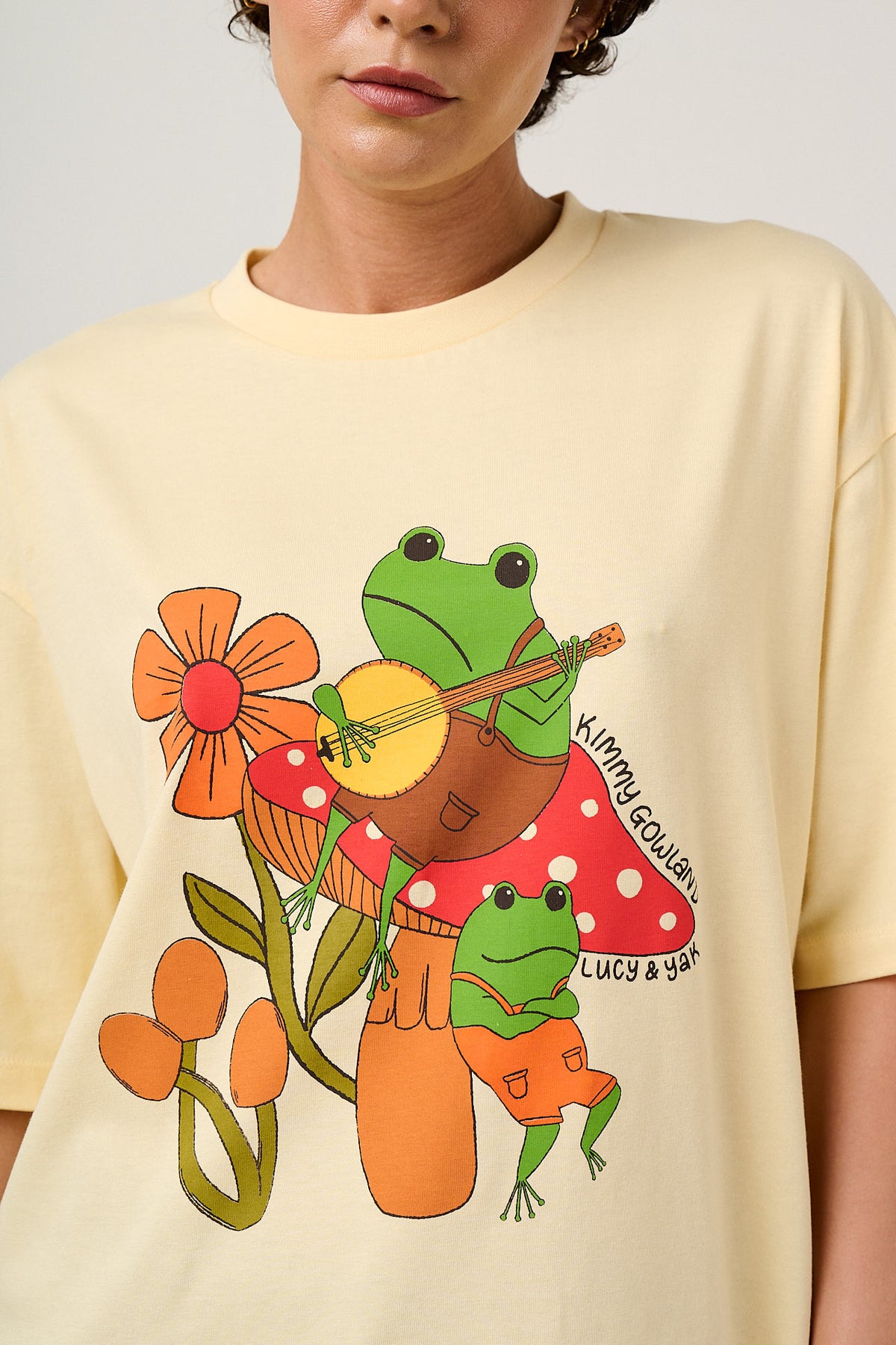 Benny - Oversized T-Shirt Organic Cotton in Kimmy Gowland & Yak