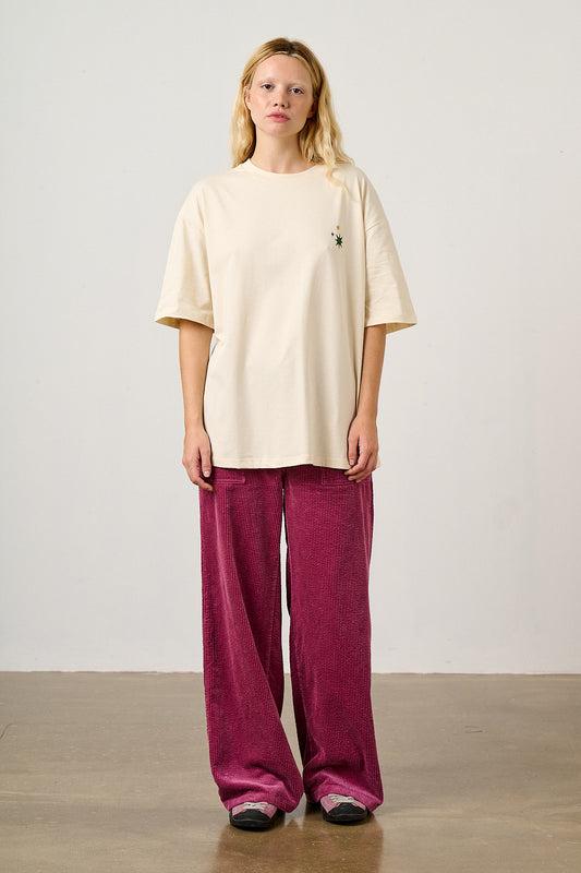 Benny - Organic Cotton Oversized Tee in Masquerade Tile