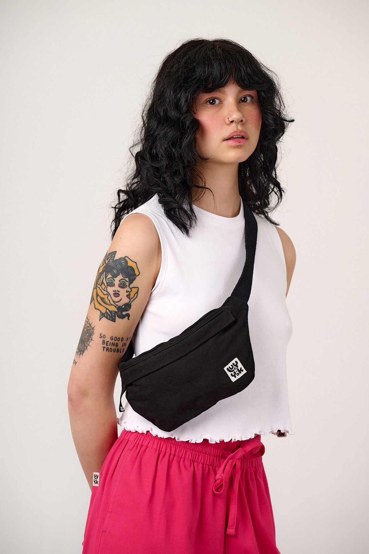 Brodie - Bumbag Organic Cotton Canvas in Black