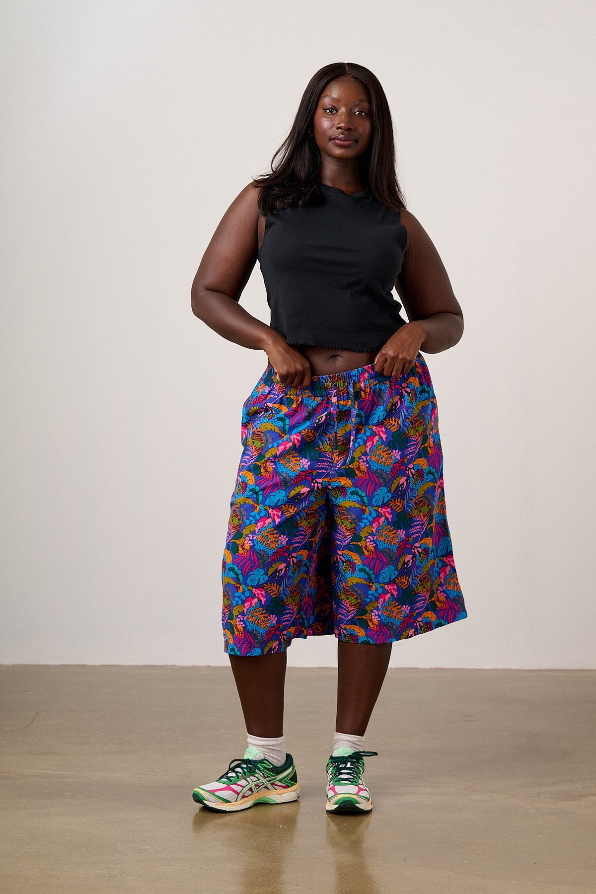 Carlos - Shorts ECOVERO Viscose Blend in Wild Expression Print