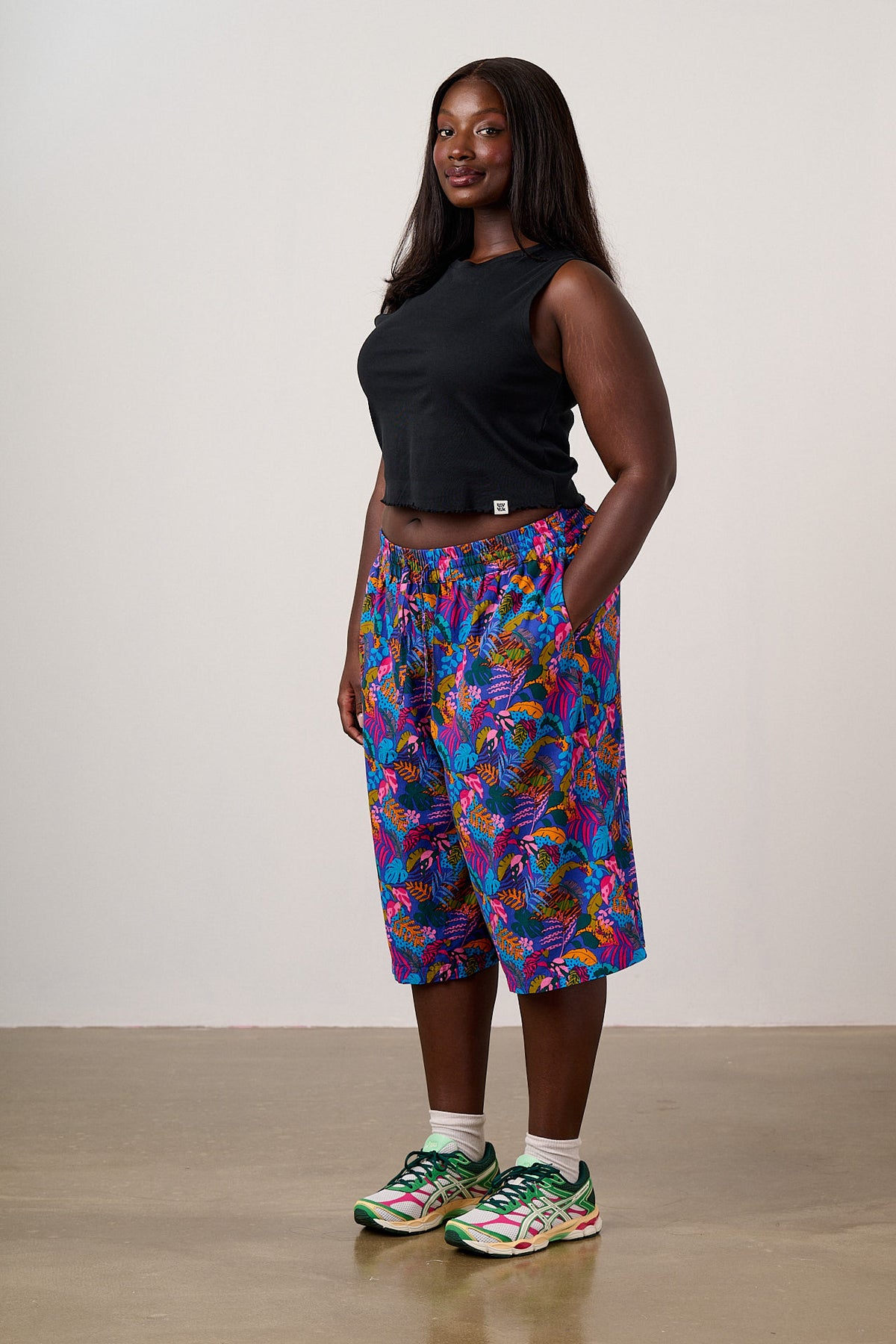 Carlos - Shorts ECOVERO Viscose Blend in Wild Expression Print