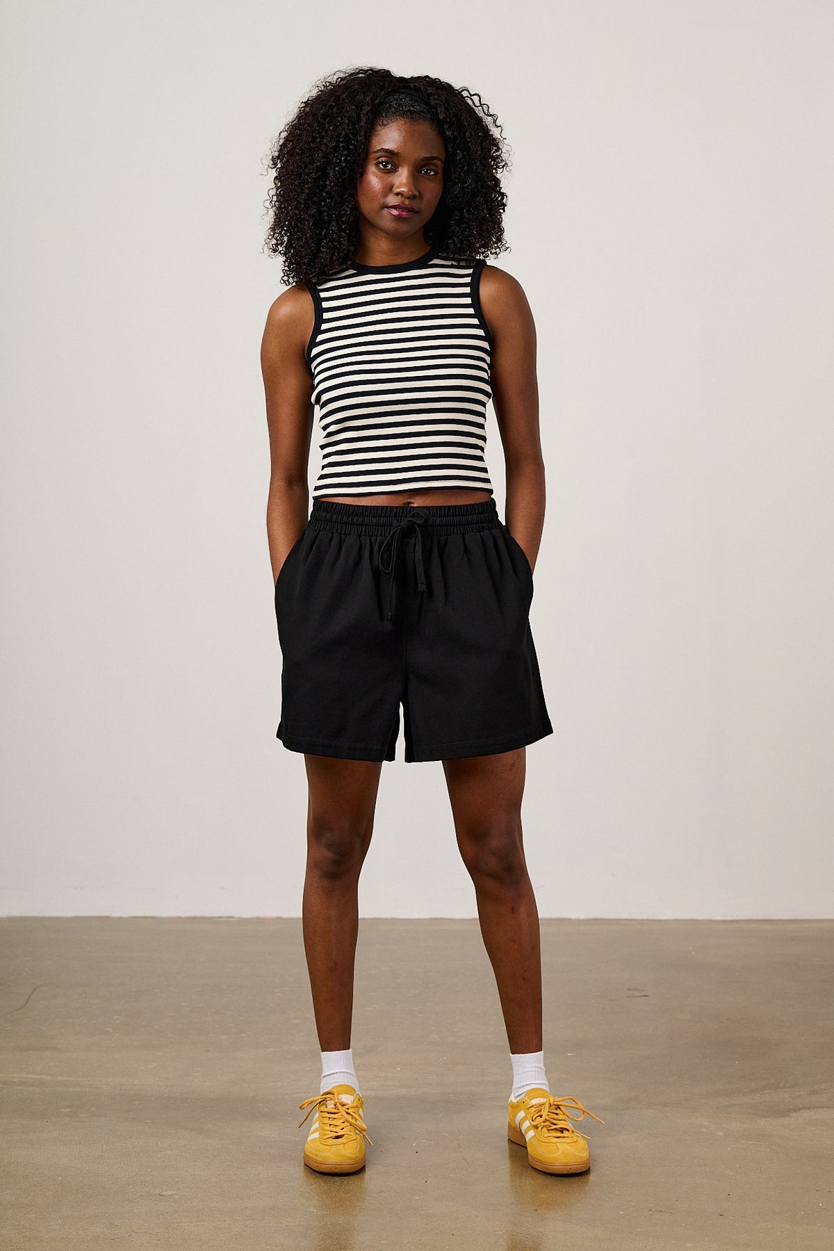 Charlie - Relaxed Shorts Organic Cotton in Black