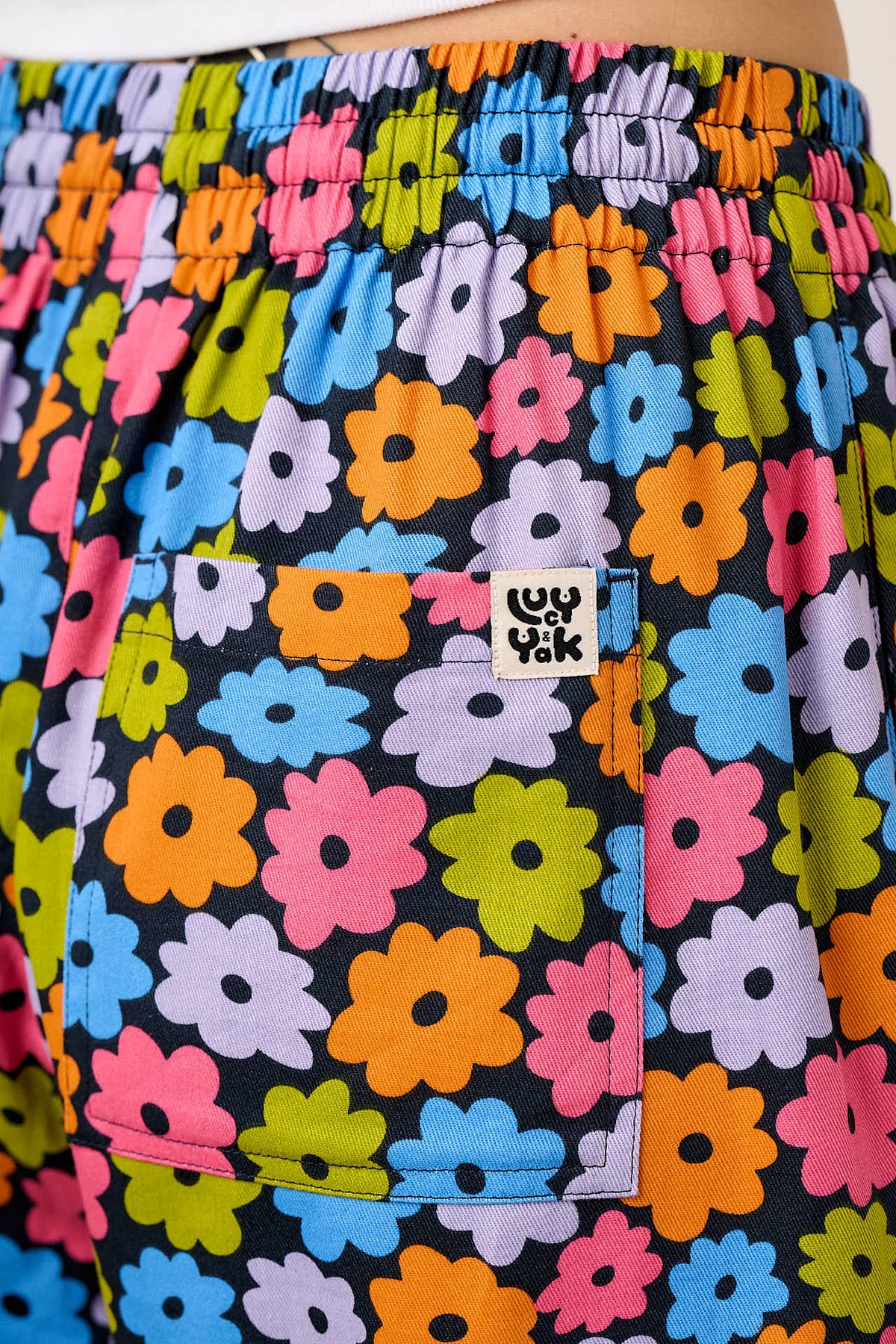 Chuck - Wide Leg Trousers Organic Cotton in Balloon Floral