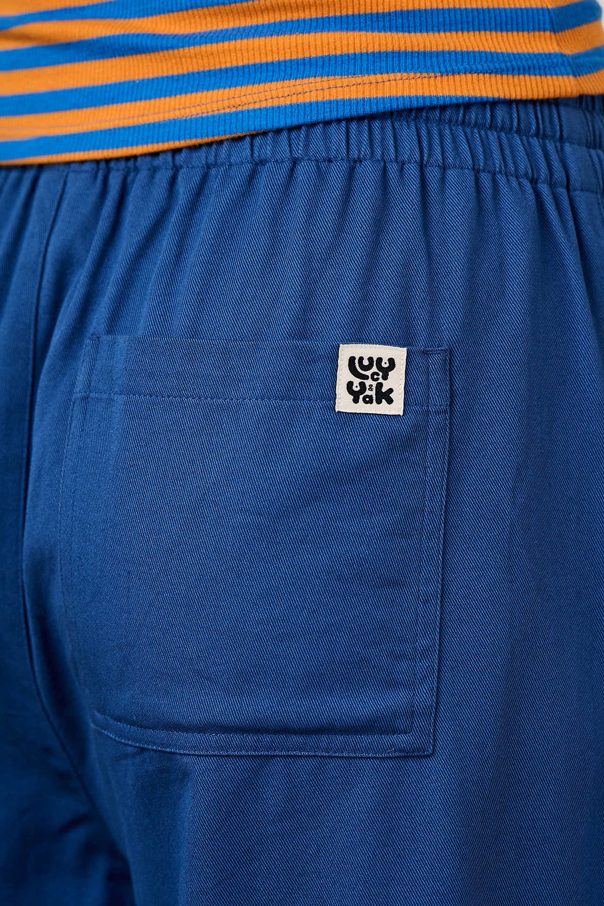Chuck - Wide Leg Trousers Organic Cotton in Dark Blue