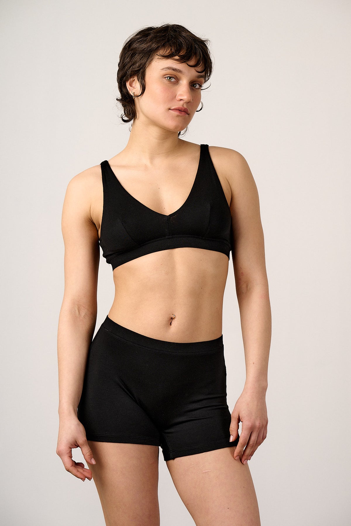 Kit - Boxer Shorts Viscose in Black