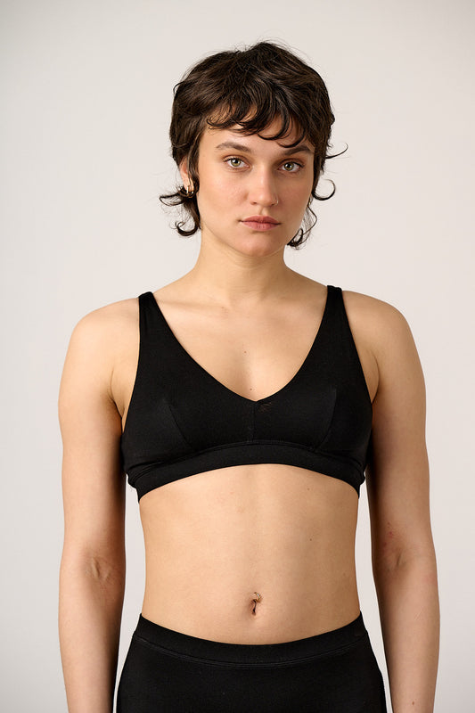 Clover - Bralette Viscose in Black