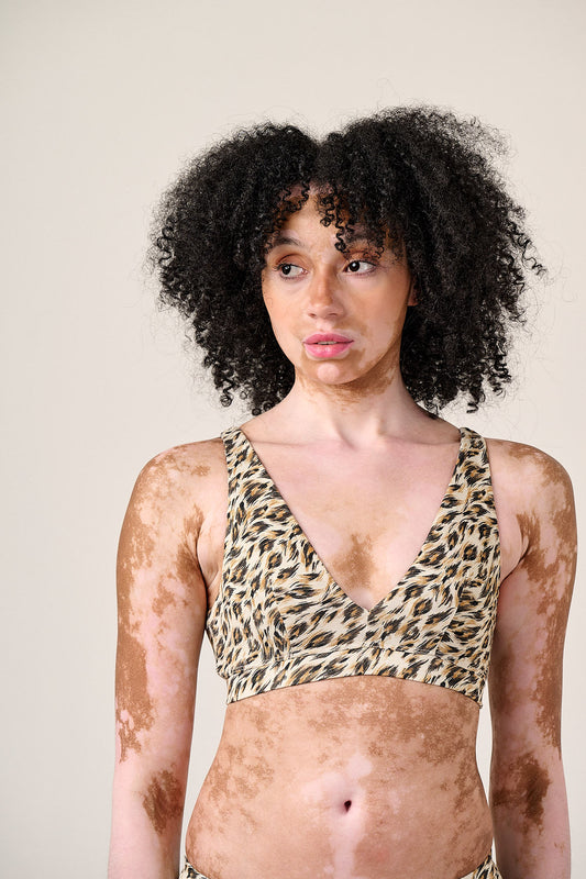 Clover - Bralette Viscose in Leo Swirl