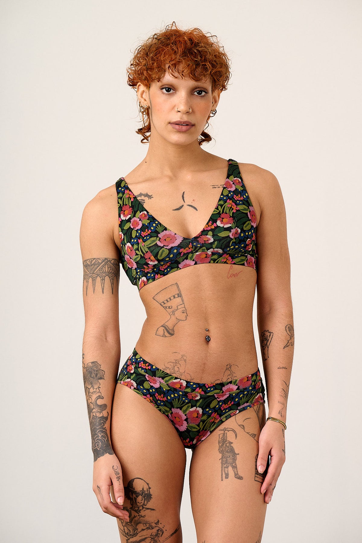 Collette - Briefs Viscose in Black Marie Print