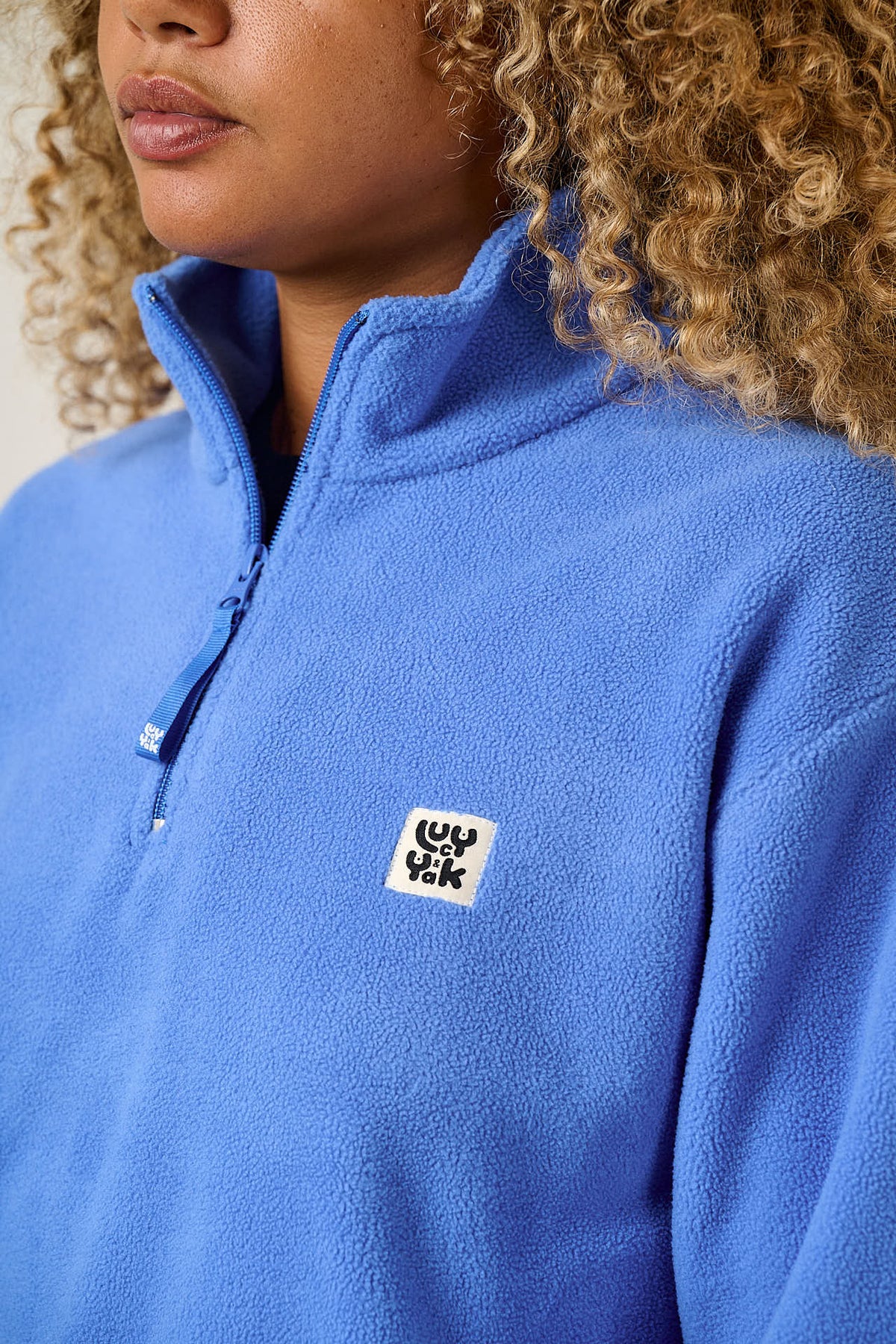 Stevie - Polar Fleece Recycled Polyester in Blue