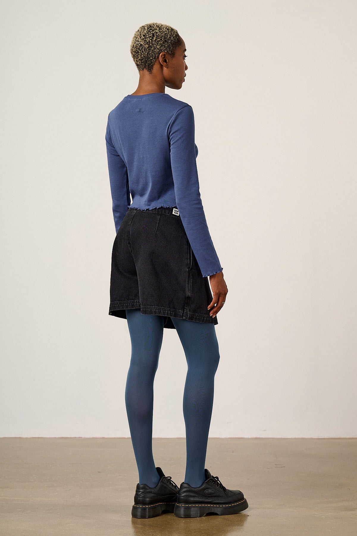 Hansel - Long Sleeve Top Organic Cotton in Mushroom Embroidery
