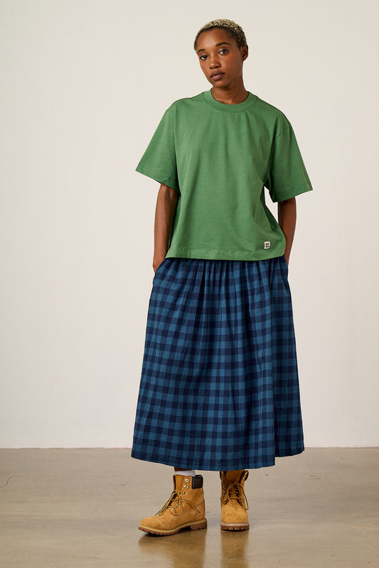Noa - Boxy T-Shirt Organic Cotton in Green