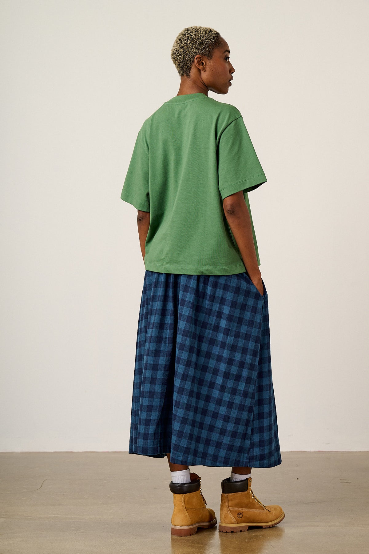 Noa - Boxy T-Shirt Organic Cotton in Green