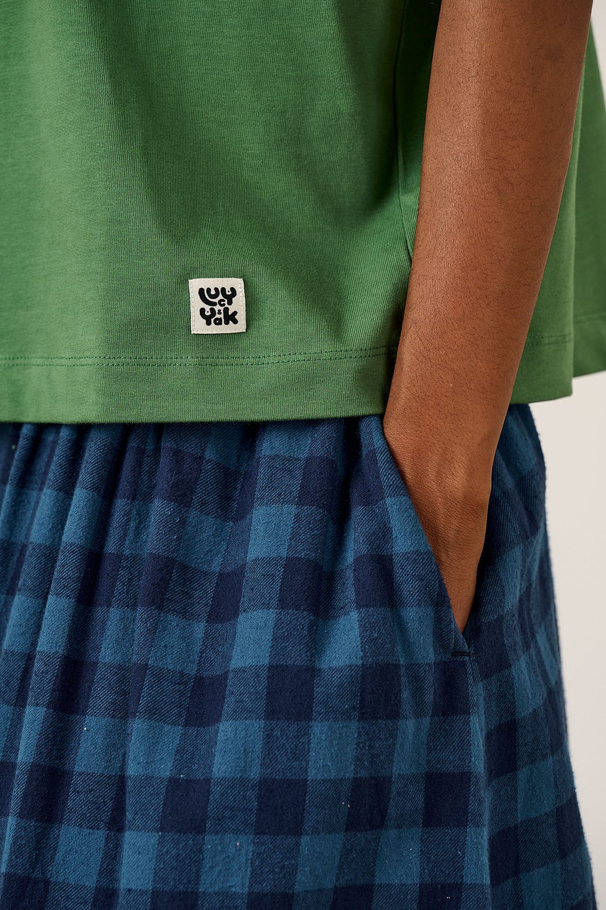 Noa - Boxy T-Shirt Organic Cotton in Green