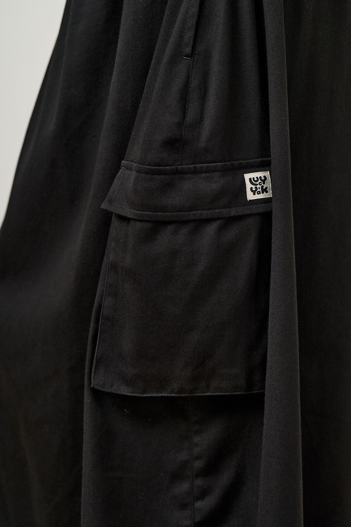 Dakota - Midi Skirt Organic Cotton in Black