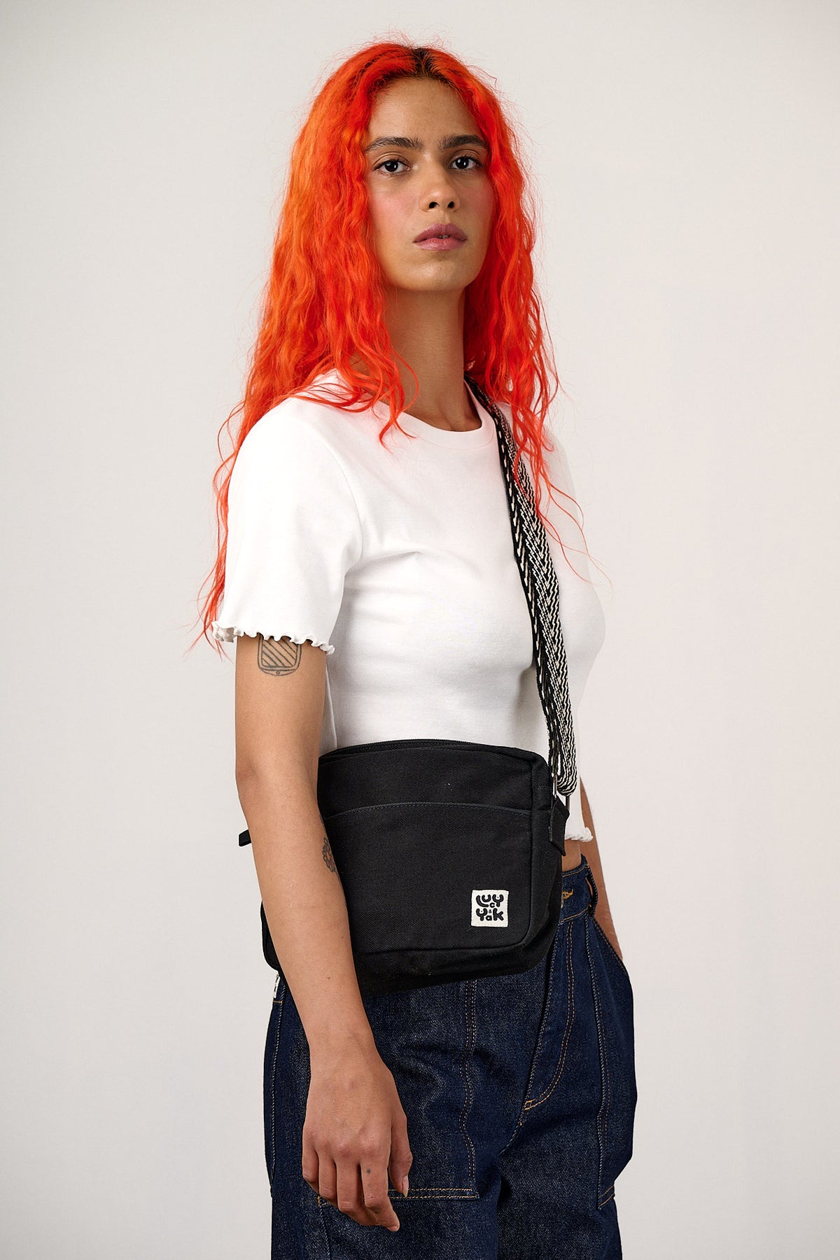 Dara - Crossbody Bag Organic Cotton in Black