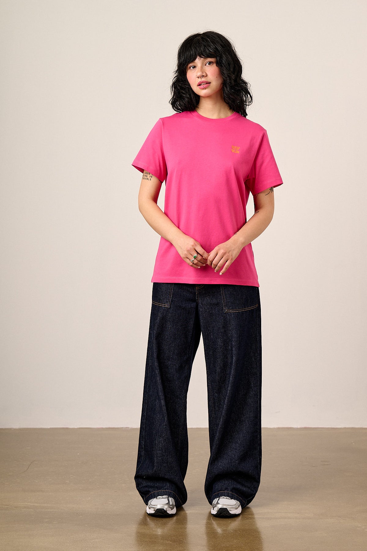 Denver - T-Shirt Organic Cotton in Beetroot Pink
