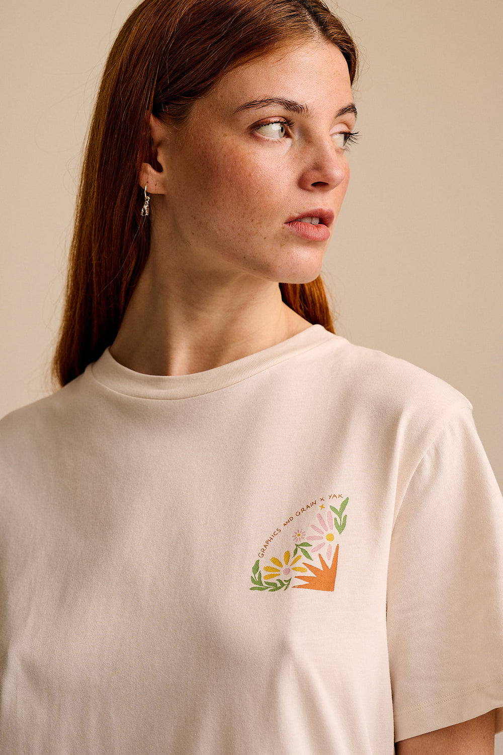 L.E Denver - Cotton T-Shirt in Graphics and Grain Artist & Yak