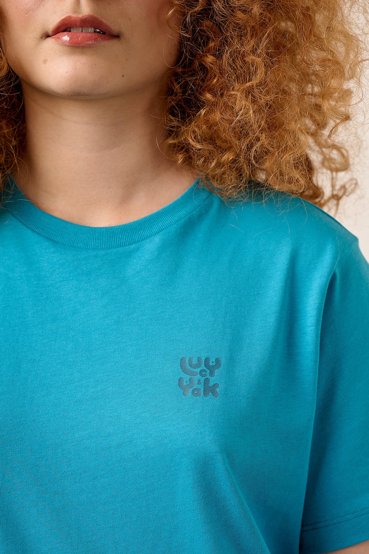 Denver - Cotton T-Shirt in Teal