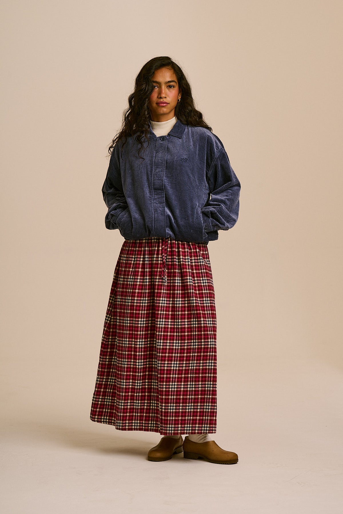 Devan - Jacket Organic Cotton Corduroy in Blue