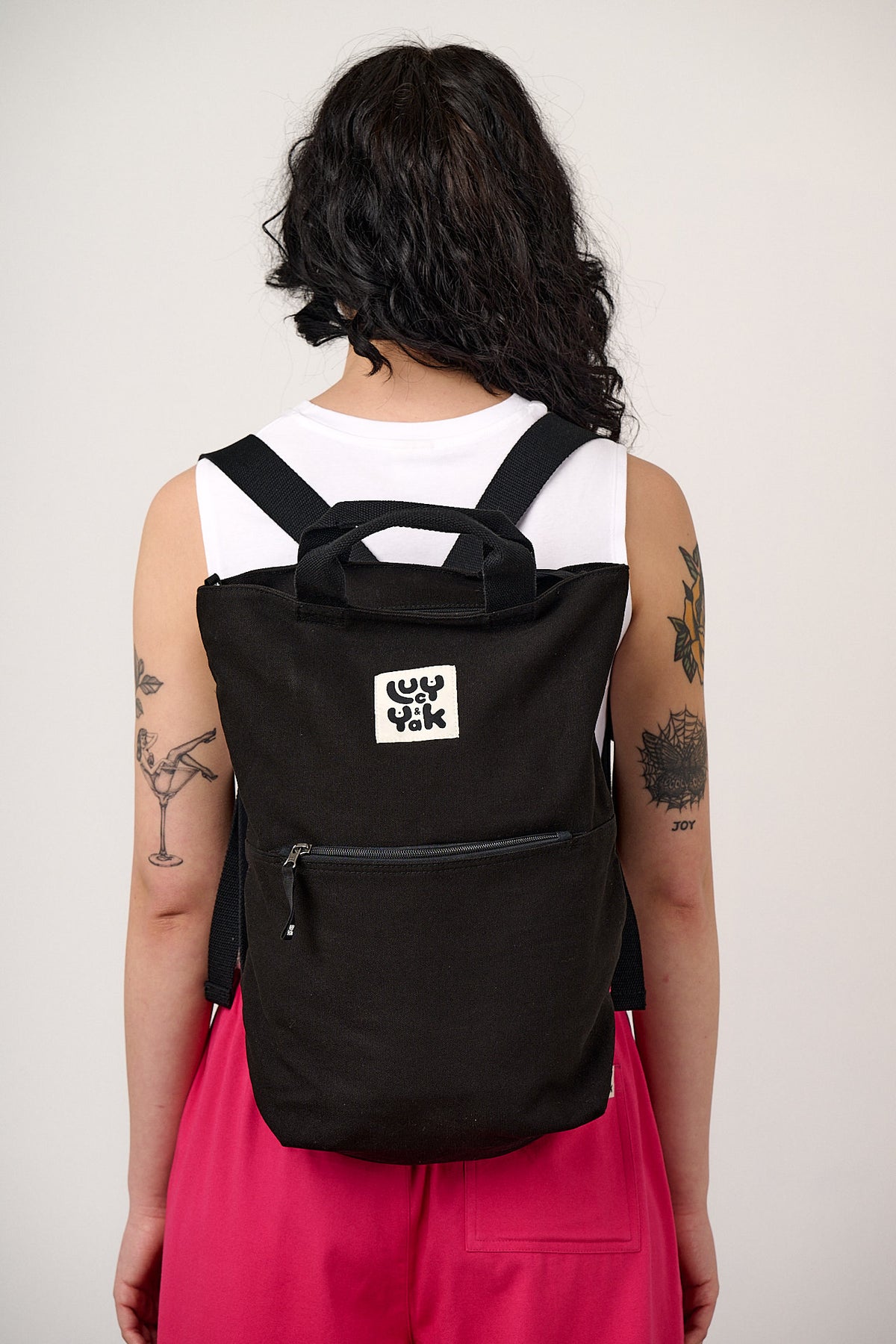Dylan - Backpack Organic Cotton Canvas in Black