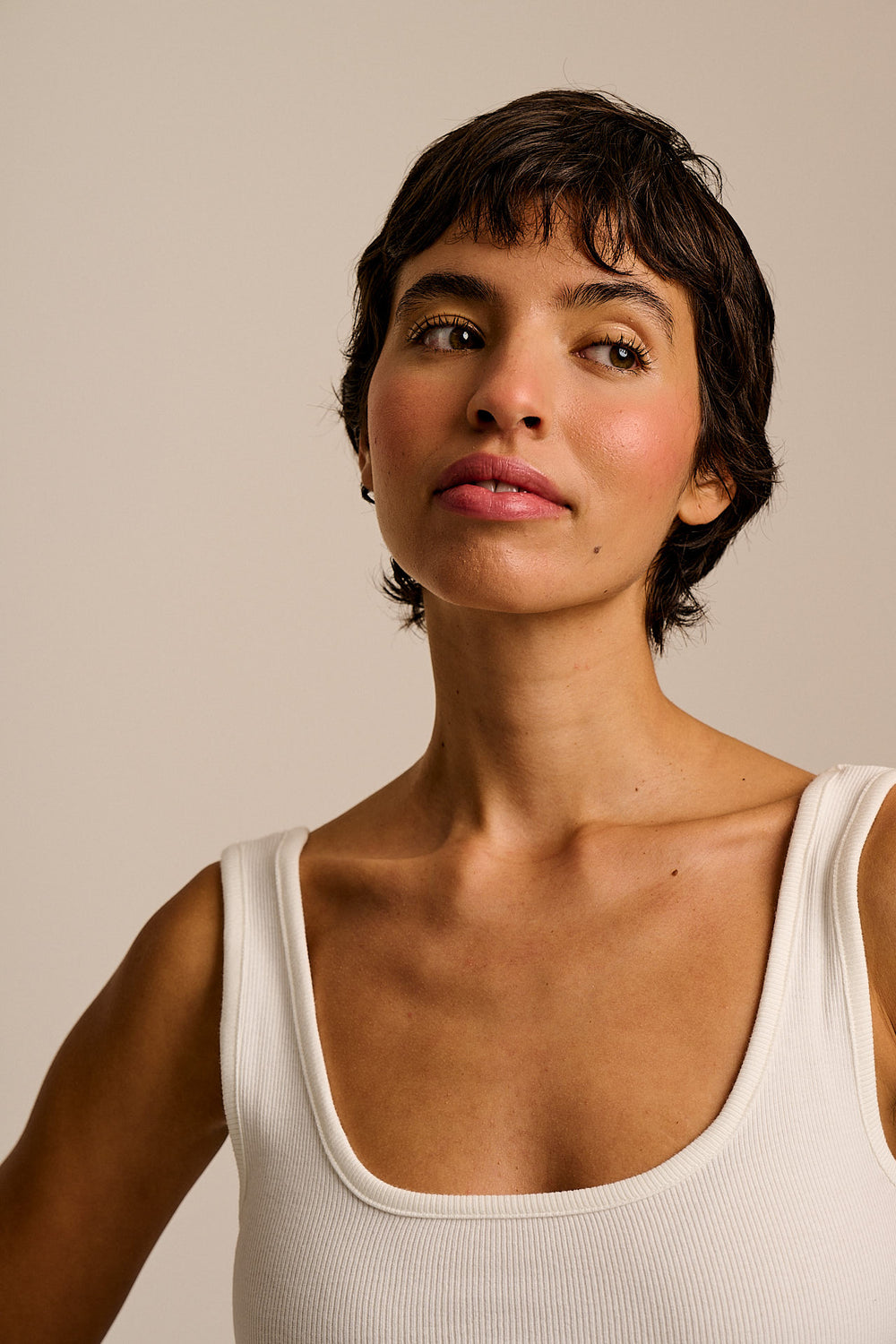 Eden - Vest Organic Cotton in Ecru