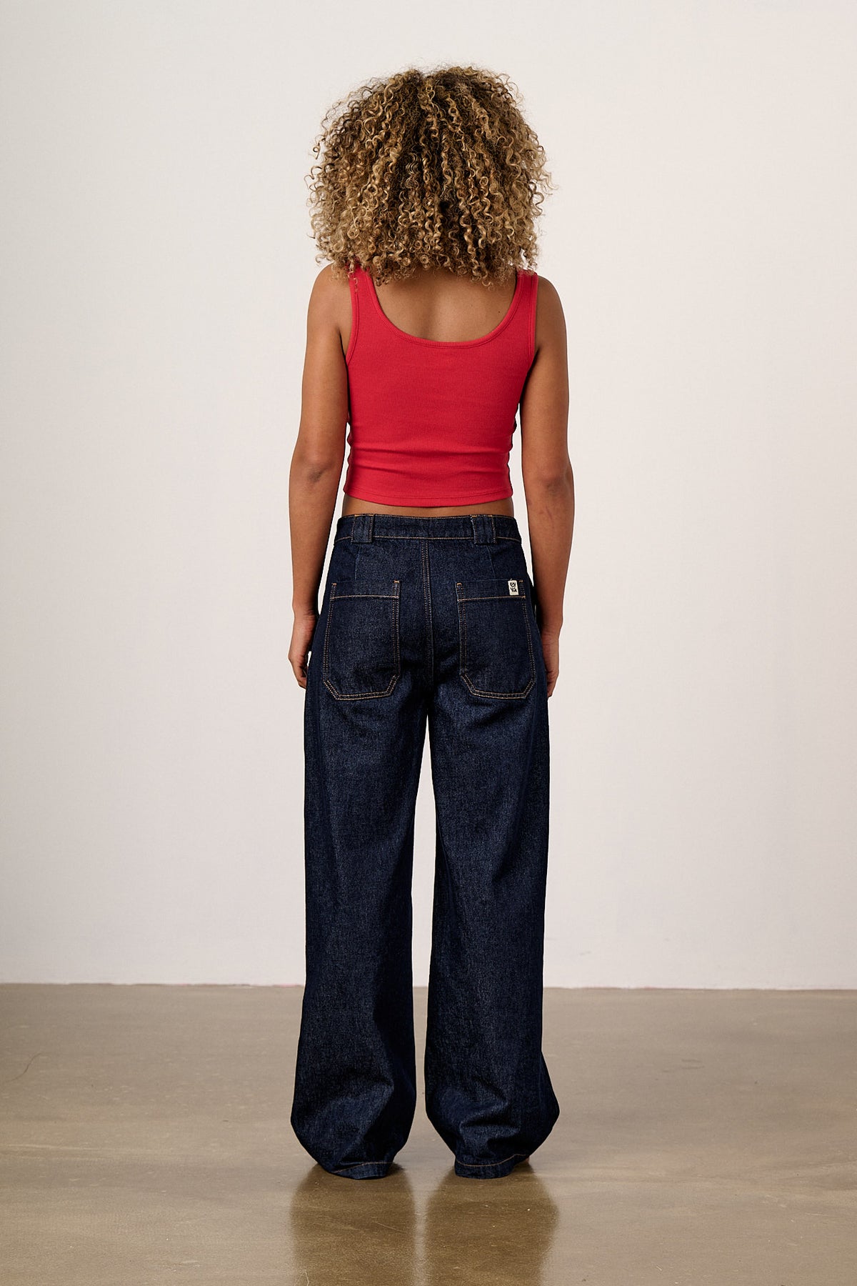 Eden - Cotton Vest in Red