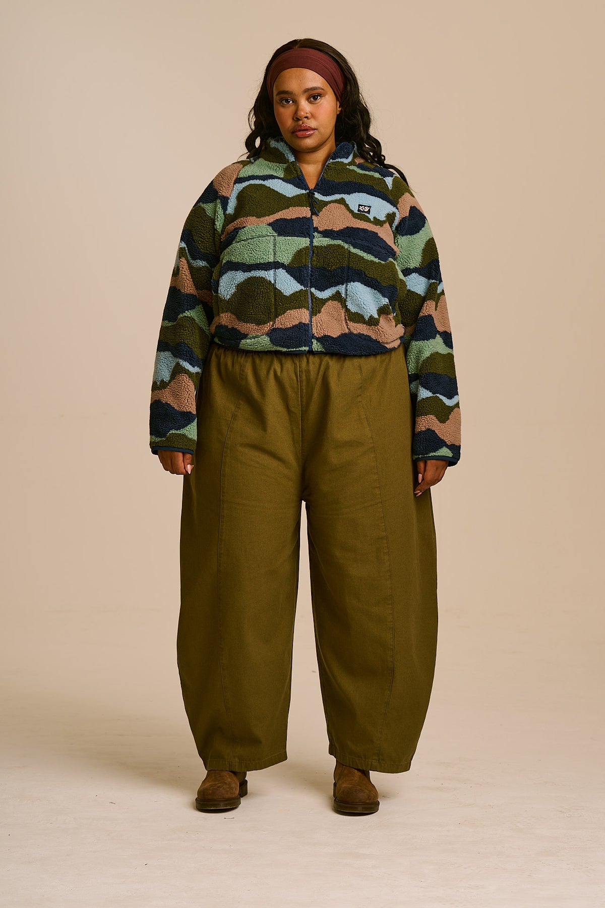 Finley - Borg Fleece Jacket Recycled Polyester in Rolling Hills
