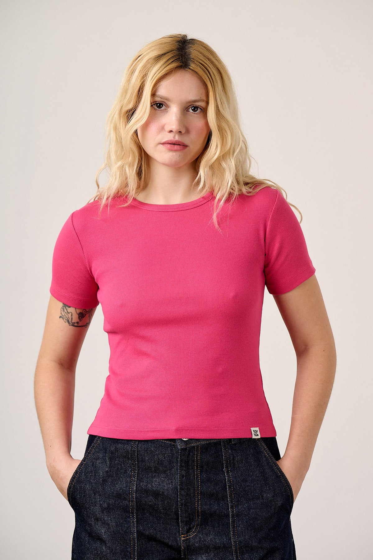 Gracie - T-Shirt Organic Cotton in Fuchsia Rose