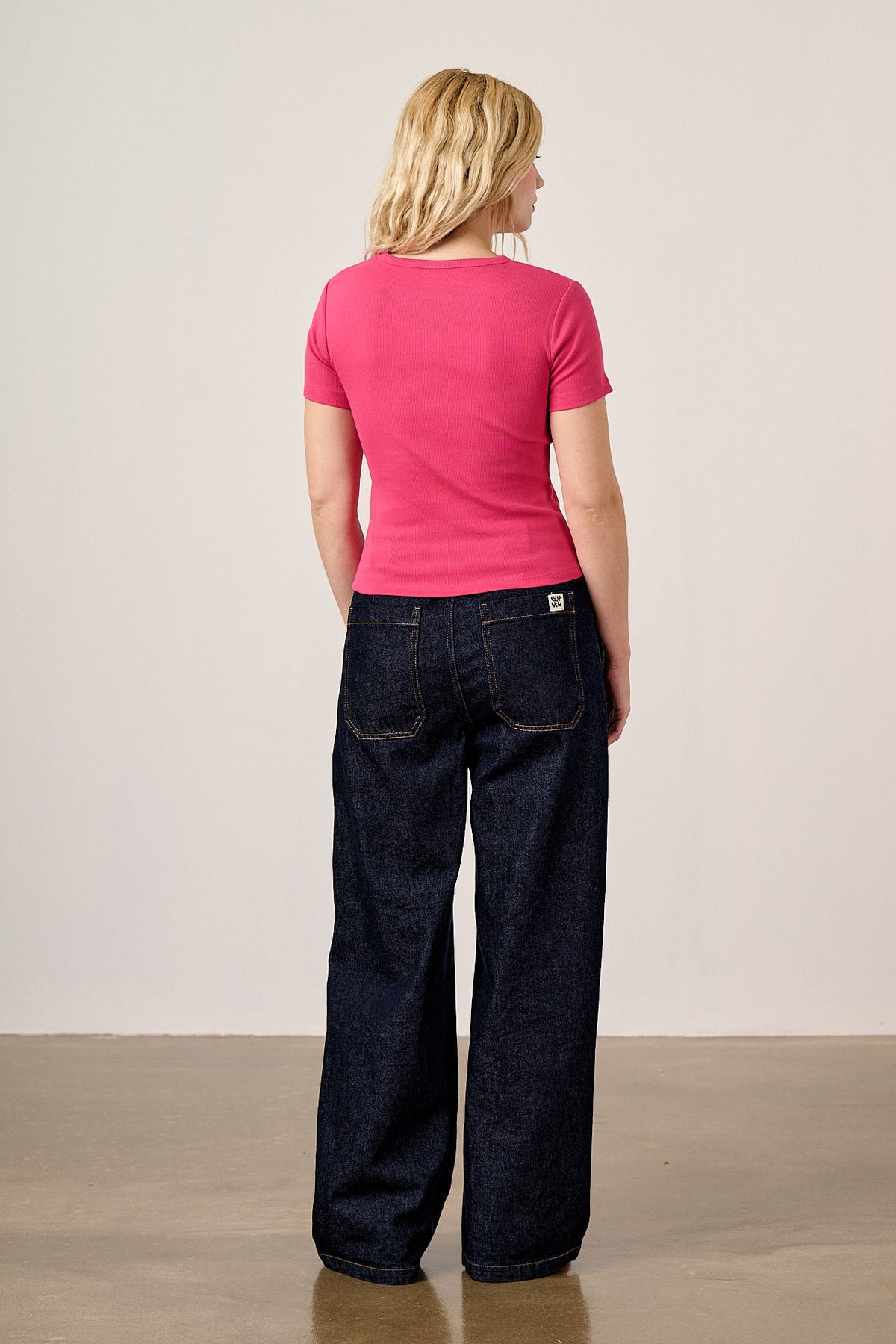 Gracie - T-Shirt Organic Cotton in Fuchsia Rose