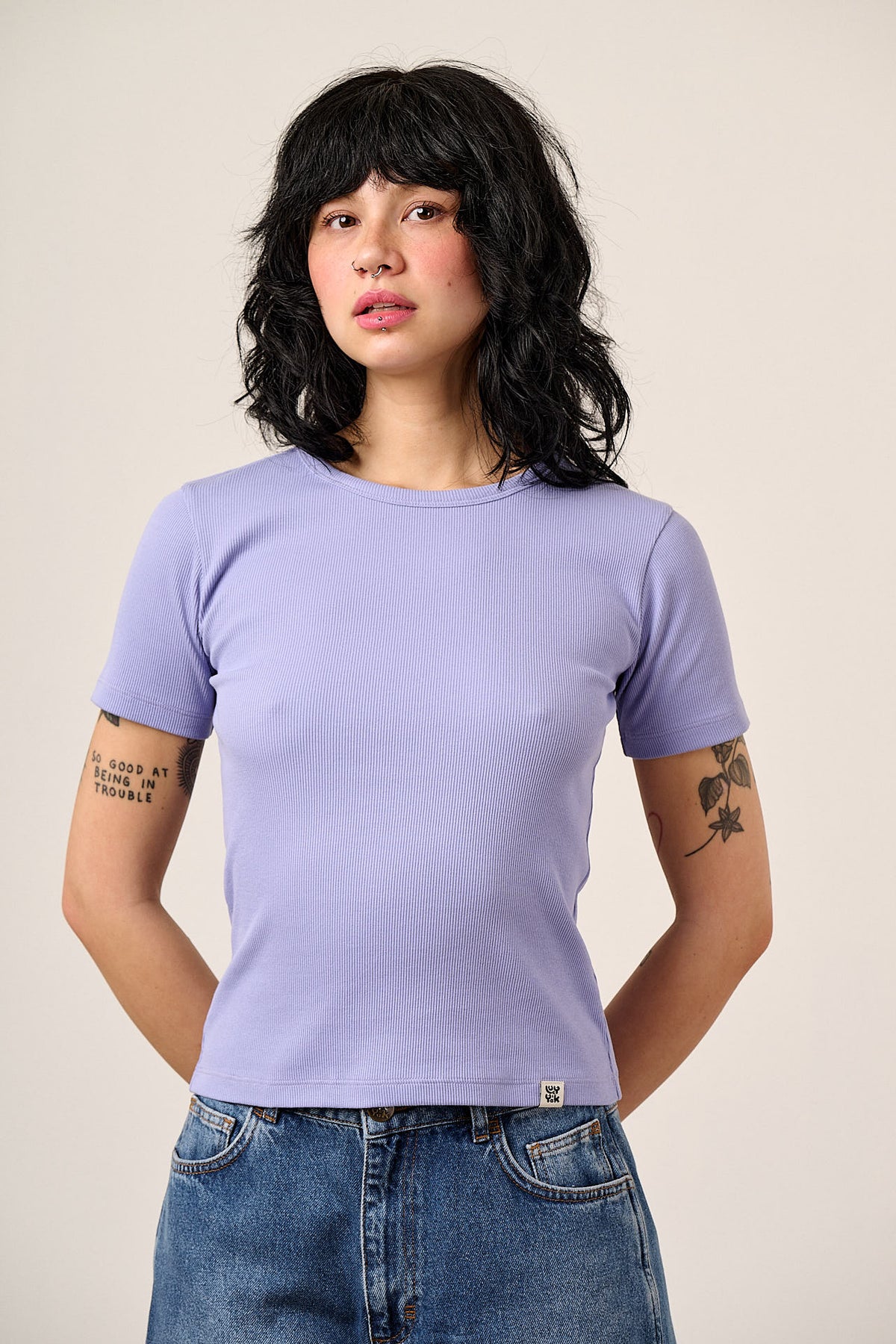 Gracie - T-Shirt Organic Cotton in Lilac