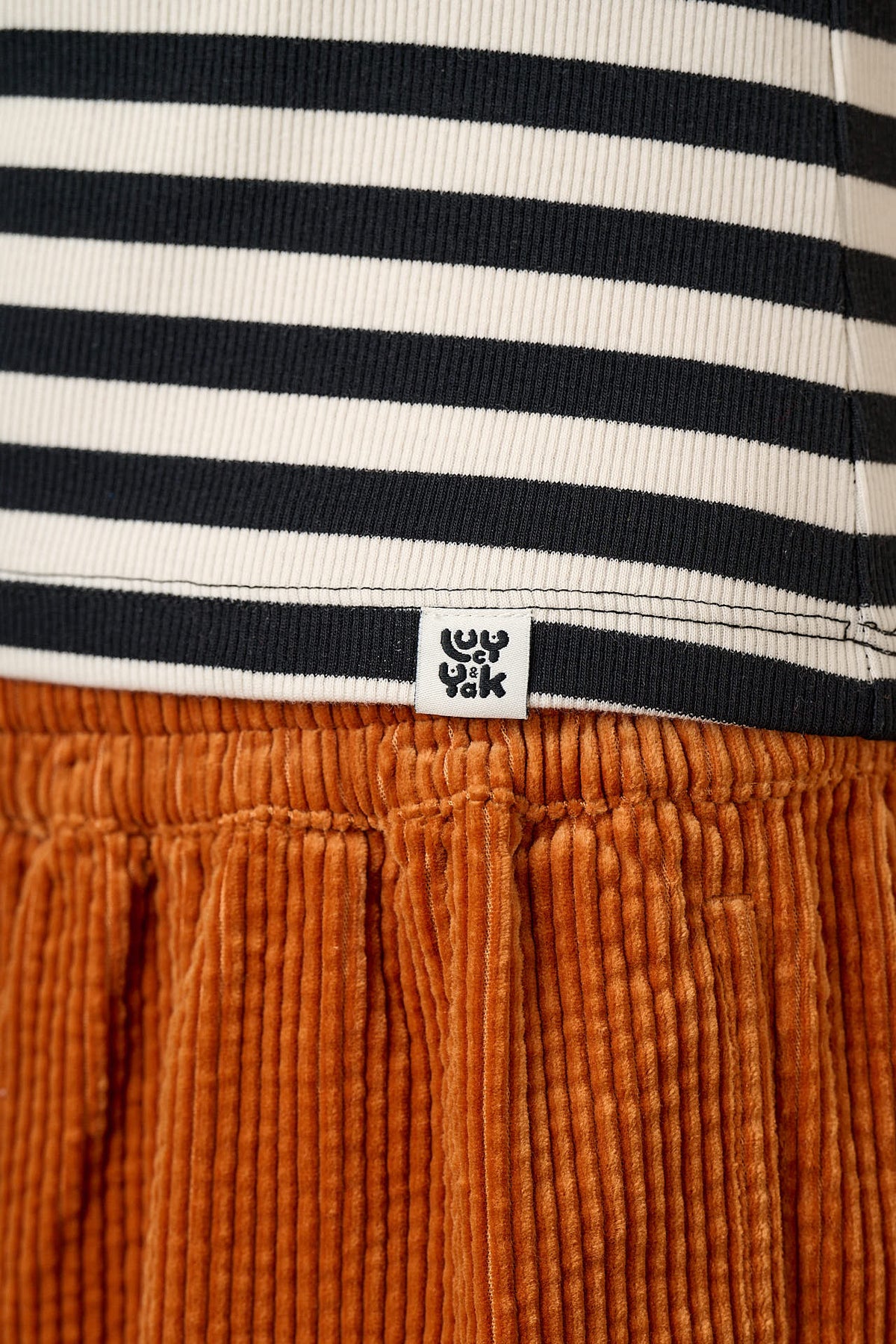 Gracie - T-Shirt Organic Cotton in Monochrome Stripe