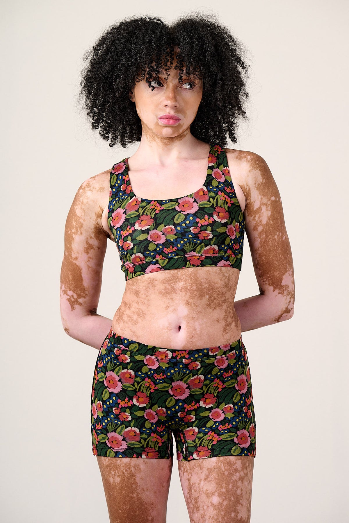 Kit - Boxer Shorts Viscose in Black Marie Print