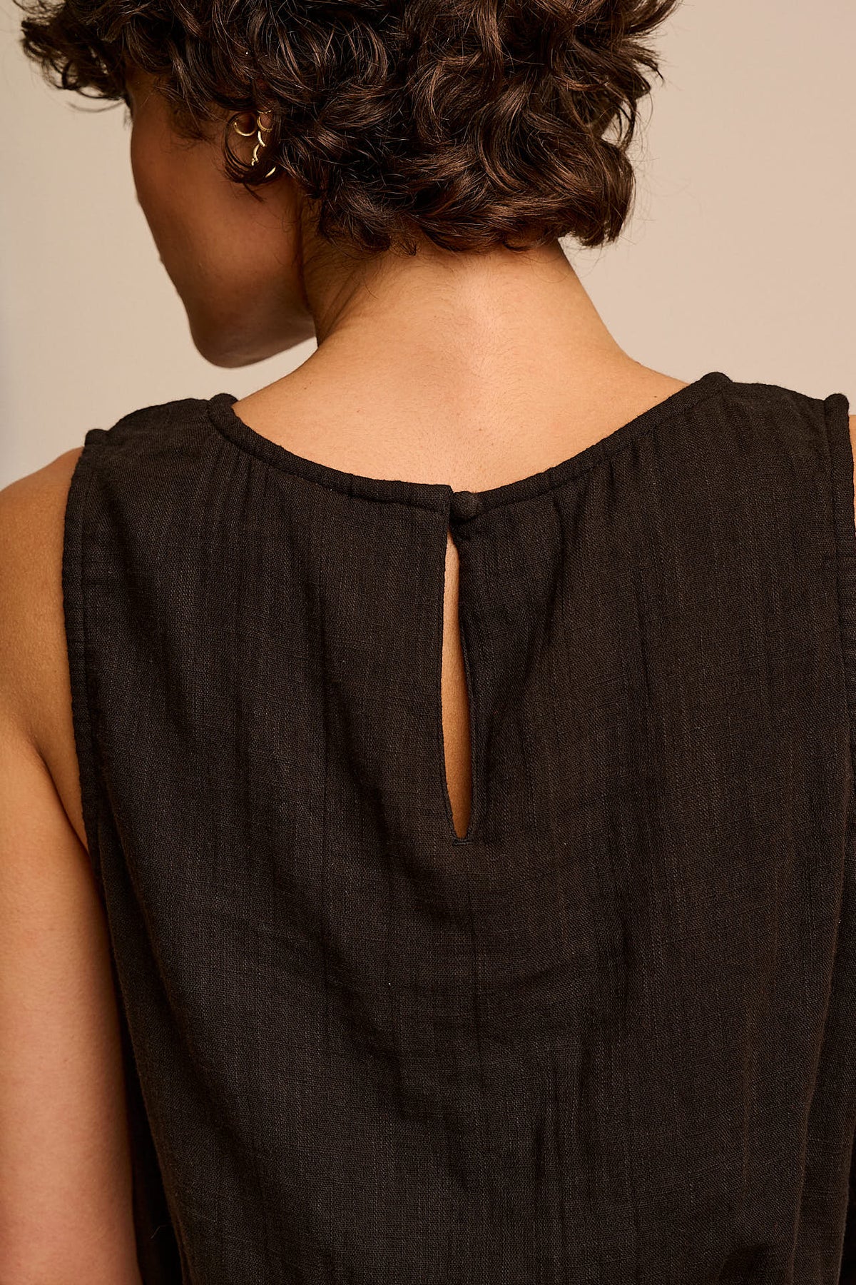 Lumi - Cropped Top Organic Cotton in Black