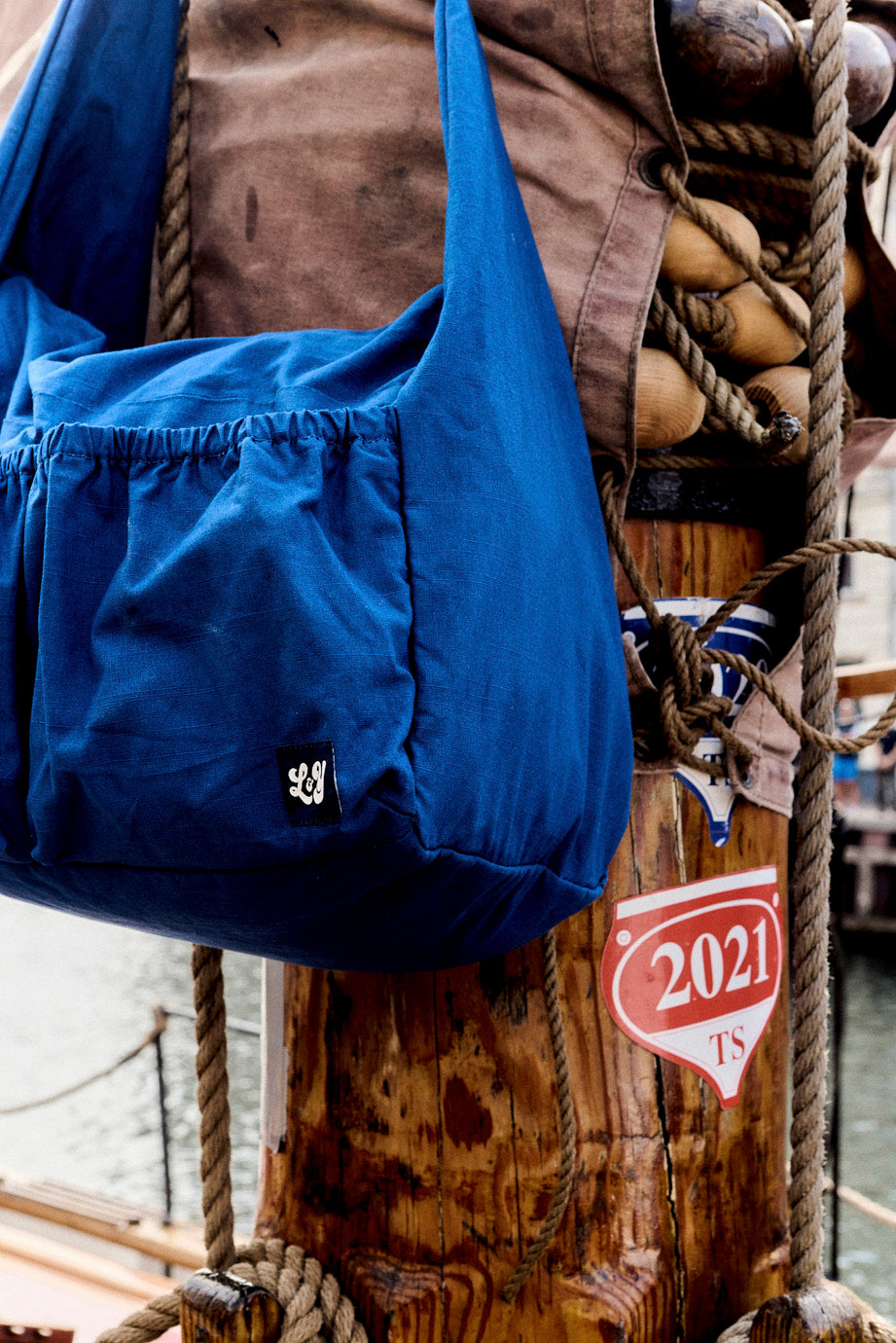 Liza - Crossbody Bag Organic Cotton in Blue