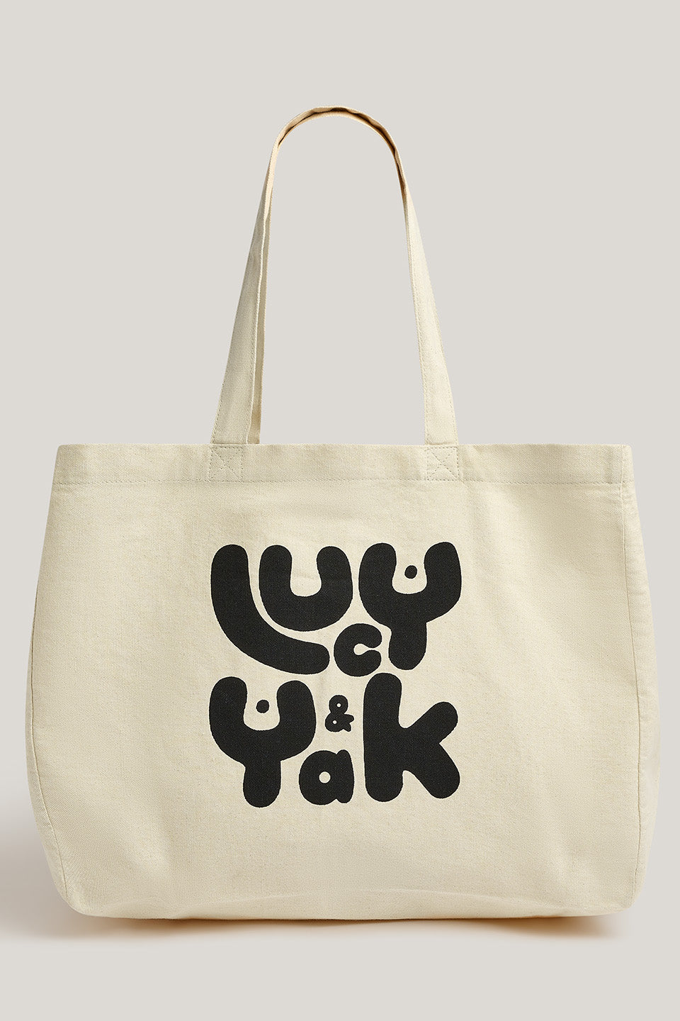Large Tote Bag - Organic Cotton in Ecru