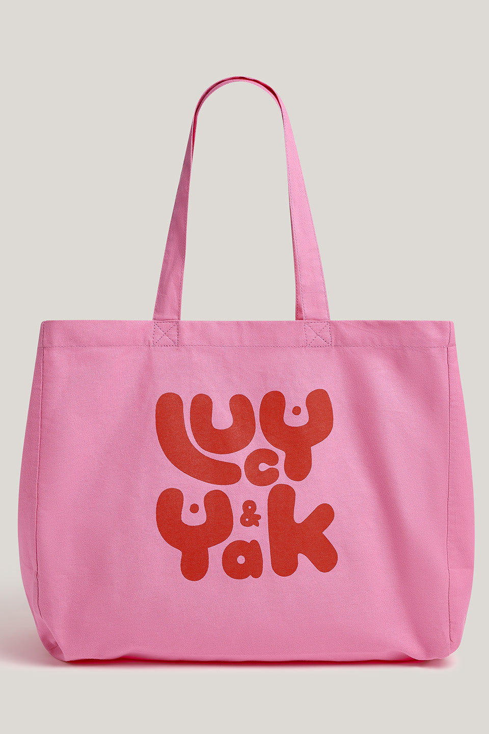 Large Tote Bag - Organic Cotton in Pink
